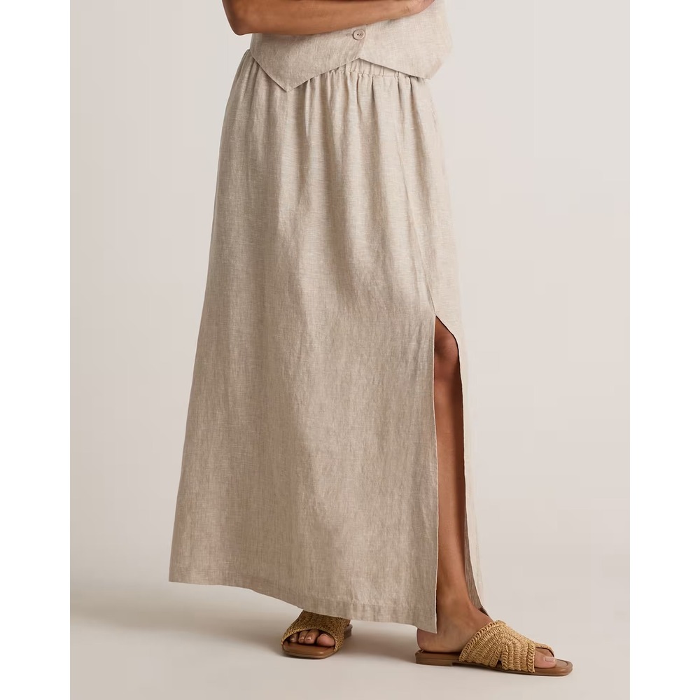 Quince 100% European Linen Maxi Skirt Size XL